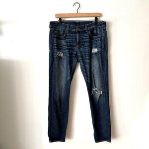 Rag & Bone Dre Boyfriend Jeans Distressed Phoenix Dark Wash Women's Size 31